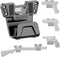 Gun Racks with Safety Trigger Guard, Concealed Magnetic Handgun Holder for Car/Truck/Desk/Wall, No-Drill Installation
