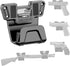 Gun Racks with Safety Trigger Guard, Concealed Magnetic Handgun Holder for Car/Truck/Desk/Wall, No-Drill Installation