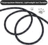 Vivifying Long Dog Leash, 20ft Reflective Dog Training Leash for Outside and Yard, Floating Long Line Lead with Soft Handle for Beach and Swimming (Black)