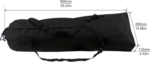 Skateboard Bag Waterproof, Adjustable Shoulder Straps for Penny Board/Standard Board, Black