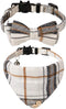 Faleela Breakaway Cat Collar with Bells - 2 Pack Adjustable Cat Collars with Bandana, Accessories for Cats and Small