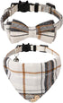 Faleela Breakaway Cat Collar with Bells - 2 Pack Adjustable Cat Collars with Bandana, Accessories for Cats and Small