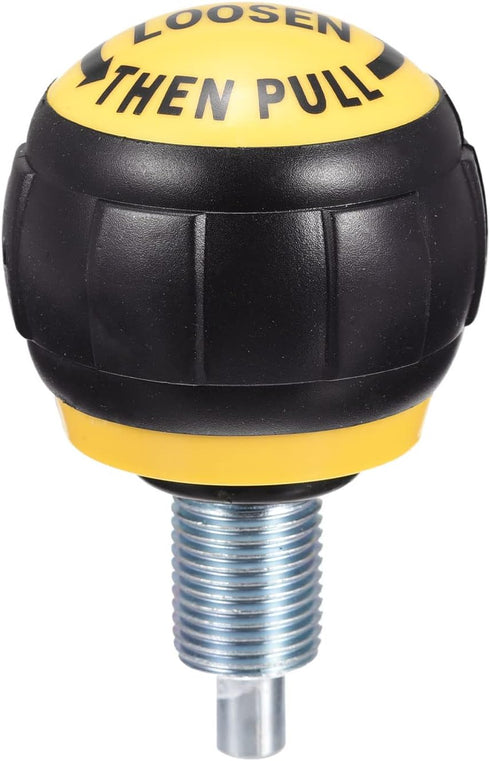 uxcell M16 Fitness Adjustment Knob Replacement Parts - Home Fitness Height Adjustment Screws, Black Yellow