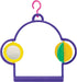 PENN-PLAX Bird Swing with Mirror and Spinner Toy Attaches to Wire Birdcages
