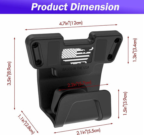 COSMOING Upgrade Gun Magnet Mount with Safety Trigger Guard Protection for Most Guns, Magnetic Gun Holder Easy Conceal