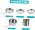 1set Set Backpacking Toddmomy Outdoor Cookware Stainless Steel Portable Cooking Pot and Frying Pan for Camping Picnic