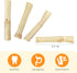 Niteangel Natural Bamboo Chew Toys for Rabbits, Chinchilla, Guinea Pigs
