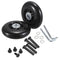 OwnMy 80mm x 23mm Luggage Wheels Replacement Set of 2, Mute Suitcase Replacement Wheels with Black Screws