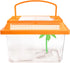 Needzo Ultimate All-in-One Hermit Crab Starter Kit, Neon Plastic Cage, Thermometer, Food, Treats, Trainer Bottle