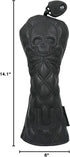 HELLO NRC Golf Club Head Cover, Black/White Wood Cover for 460cc Fairway Woods & Hybrid with Rotating Number Labels