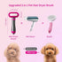 Hair Dryer Brush for Small/Medium Dog & Cat, 2 in 1 Pet Grooming Dryer with 2 Heat Settings & 3 Adjustable Blowing