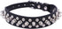Dogs Kingdom Soft Leather Mushrooms Rivet and Spikes Studded Adjustable Buckle Pet Dog Collar for Small Medium Large