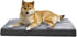 Amazon Basics X-Large Gel Foam Mattress Dog Pet Bed with Removable Cover, Grey, 41"L x 29"W x 4"H