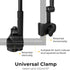 G4Free XL Adjustable Beach Umbrella with Universal Clamp for Chair, Stroller, Golf Cart, Wheelchair, Patio, Bleacher,