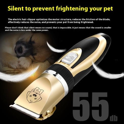 Generic Set, Trimmer 4 Rechargeable Pet Hair Clipper Electric Grooming for Cats and Dogs, with Combs, Scissors