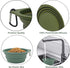 2 Pack Collapsible Dog Travel Bowls, 21oz/600ml, 100% Food Grade Silicone, Portable Pet Dishes, BPA Free