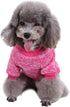Jecikelon Dog Clothes, Soft Puppies Sweater Winter Outfit for Dogs Small XXS XS Cat Apparel (Large, Rose Red)