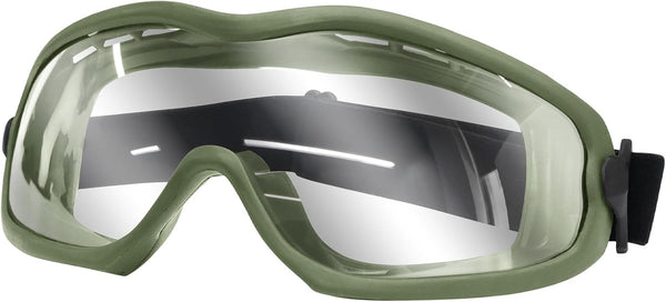 Qavctw Tactical Goggles, Airsoft Safety Glasses with Clear Lens for Shooting Hunting Paintball
