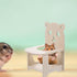 4.52X3.93X6.69 Inch POPETPOP Handmade Wooden Hamster Chair with Tray Small Pet Feeding High Chair for Hamsters Guinea