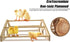 gpgcgsgp Large Wooden Pine Chick Perch Roosting Bar for Baby Chicks Brooder Coop, Chicken Training Toy Stand