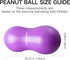 INPANY Peanut Ball - Anti Burst Exercise Ball for Labor Birthing, Physical Therapy, Core Strength, Home & Gym Fitness