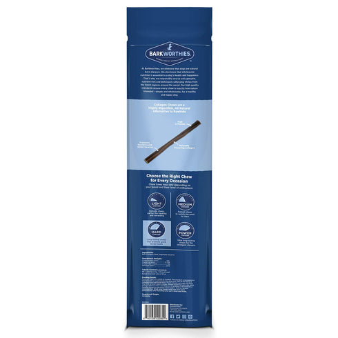 Barkworthies Collagen Sticks (12-Inch, 2-Count) - Highly Digestible, Great Tasting, Single Ingredient Dog Chew