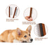 2pcs Grooming Comb for Pets, Solid Wood Cat Combs with Wide & Narrow Rounded-Tip Steel Teeth for Tangled Hair