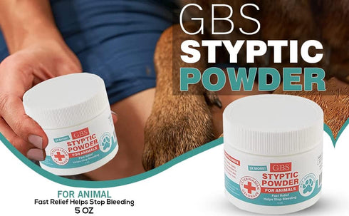 G.B.S 5 oz Styptic Powder for Animals - Stop Bleeding Styptic Clotting Powder for Dogs, Cats & Birds (3)