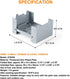 Folding Portable Stove - 95 x 75mm Solid Fuel Camping Stove for Outdoor Cooking