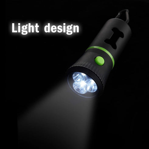 Mudder 2 Pack Dog Poop Bag Dispenser - Built-in LED Flashlight Pet Waste Bag Holder with Carabiner Clip, 2 Rolls