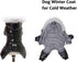 Waterproof Dog Clothes - Winter Warm Hooded Jumpsuit Snowsuit for Dogs (M, Black)