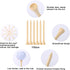 Golf Tees Durable Bamboo Tees - 100Pcs 3-1/4" Biodegradable Material for Reduced Friction and Stable Performance