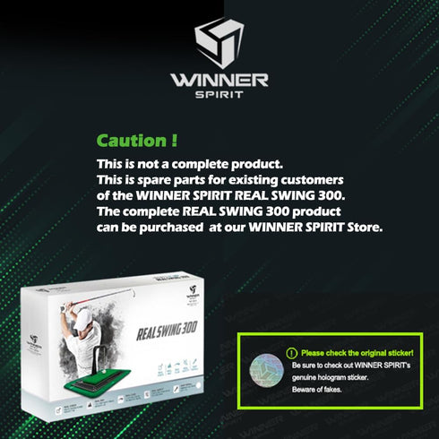 WINNER SPIRIT Real Swing 300 Golf Swing Trainer, Height Adjustable Practice Mat & Training Aid