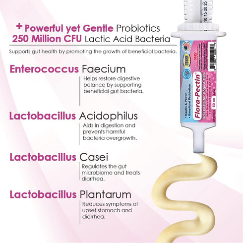 Upset (30 Oral Paste for Dogs & Cats Fast Diarrhea Relief & Firm Stool Support, Helps Stomach, Reduces Occasional Loose