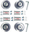 LOTOWELZON 4Pcs Set Luggage Replacement Wheels, 50mm with Bearings Repair Kits for Suitcase and Inline Skate