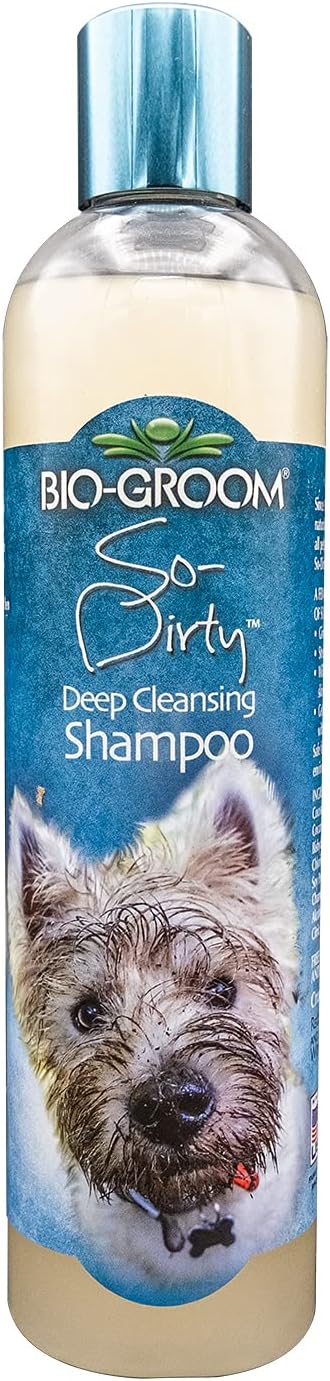 Bio-groom So-Dirty Dog Shampoo – Quick Rinse Pet Shampoo for Smelly Dogs, 12 fl oz