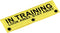 Service Dog Leash Sleeve - In Training Look Away Stay Away Dog Leash Wrap (Look Away Stay Away-YE Sleeve)