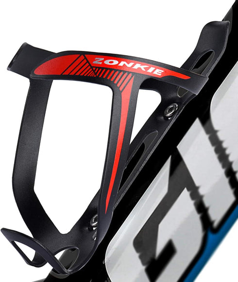 ZONKIE Red Water Bottle Cage for Road, Mountain Bicycle