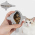 Generic 2Pcs Fish-Shaped Cat Treat Dispenser Toy, Cat Puzzle Feeder, Silicone Chew Food Feeder, Interactive Cats Treat