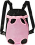 FEimaX Dog Carrier Backpack, Adjustable Hands-Free Travel Bag for Small Medium Dogs and Cats (Small, Pink)