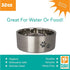 Stainless Steel Double-Wall Insulated Non-Slip for Dog, Cat, Pet Food and Water Bowl | Silver, 32 oz. (PN: DWB-Silver-32)