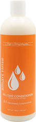 Chris Christensen Smart Rinse All Coat Dog Conditioner | Makes up to 8 Bottles | Fragrance Free, 16 oz