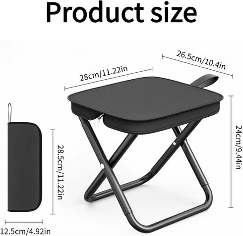 Generic 330 Lbs 330 Lbs Mountaineering and Hiking Portable Stool, Capacity Sturdy Collapsible Stool, Folding Chair
