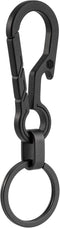 KeyUnity KM01 Titanium EDC Keychain Clip - Quick Release Carabiner Key Ring Holder for Men