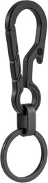 KeyUnity KM01 Titanium EDC Keychain Clip - Quick Release Carabiner Key Ring Holder for Men