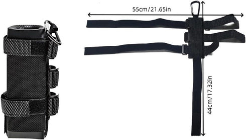 Tdoutop Speaker Mount with Fixing Strap, Adjustable Holder for Club Carts Bar Rail Golf Carts Frame