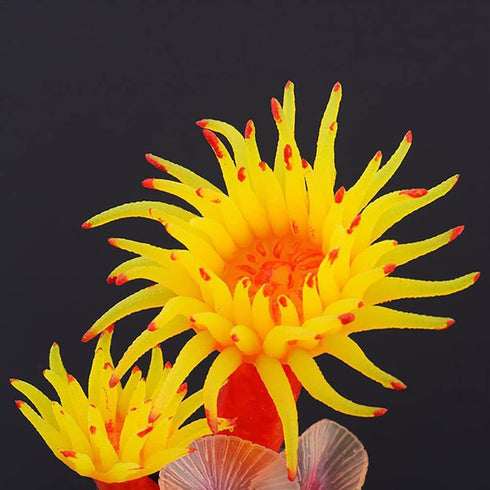 1PCS Artificial Aquarium Plants, Simulation Silicone Ornament, Artificial Coral Sea Tree for Fish Tank Decoration.