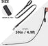 PUPTECK Reflective Dog Leash, Durable Nylon Lead with Comfortable Padded Handle for Small Medium Large Dogs, Black, M
