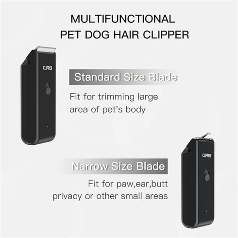 2-in-1 Professional Dog Grooming Kit - Low Noise, Waterproof, USB Rechargeable, and Safe Ceramic Blade - Gift for Dogs