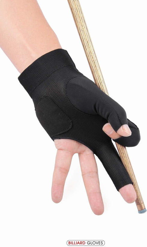 Quick-Dry Pool Glove for Men Women, Left/Right Hand, Ideal for Billiard Snooker Cue Shooters Carom Sports